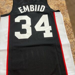 Headgear Classics Nostalgia Co. Joel Embiid Jersey The Rock Size Small
